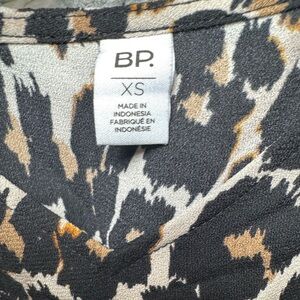 BP Animal Print Dress - Black and Tan